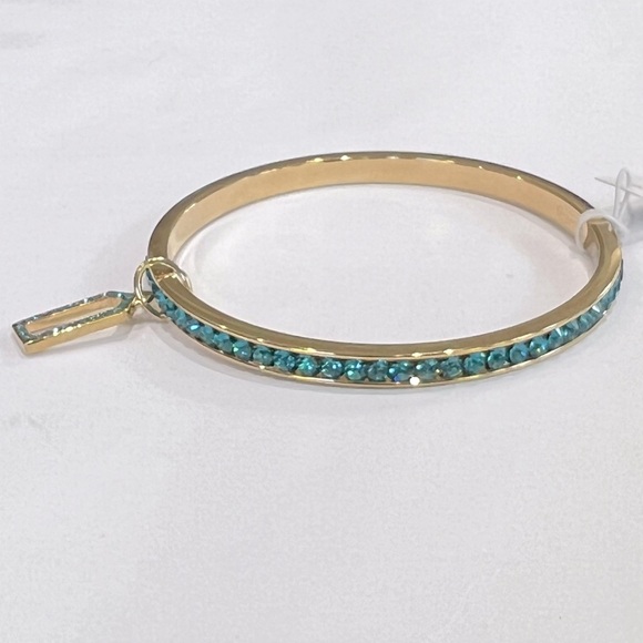 NWT Coach Pave Bangle (Color: Gold/Turquoise) - Picture 9 of 14
